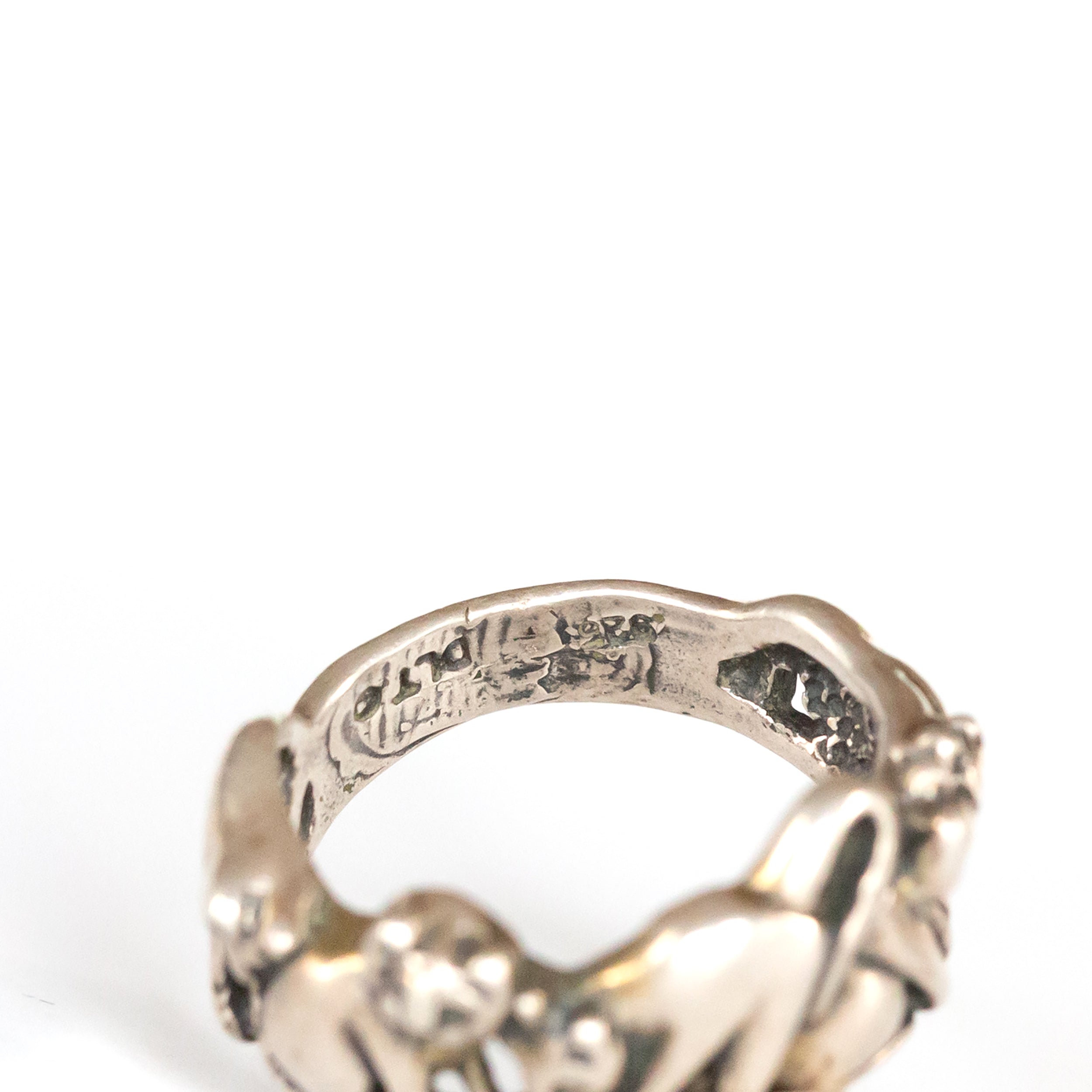 VINTAGE JEWELRY | STERLING CATS RING (SIZE 8.75) - Westside Storey