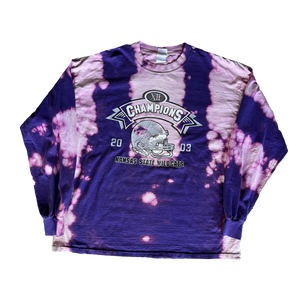 WESTSIDE STOREY VINTAGE | VINTAGE Y2K KANSAS STATE TIE DYE LONG SLEEVE - Westside Storey