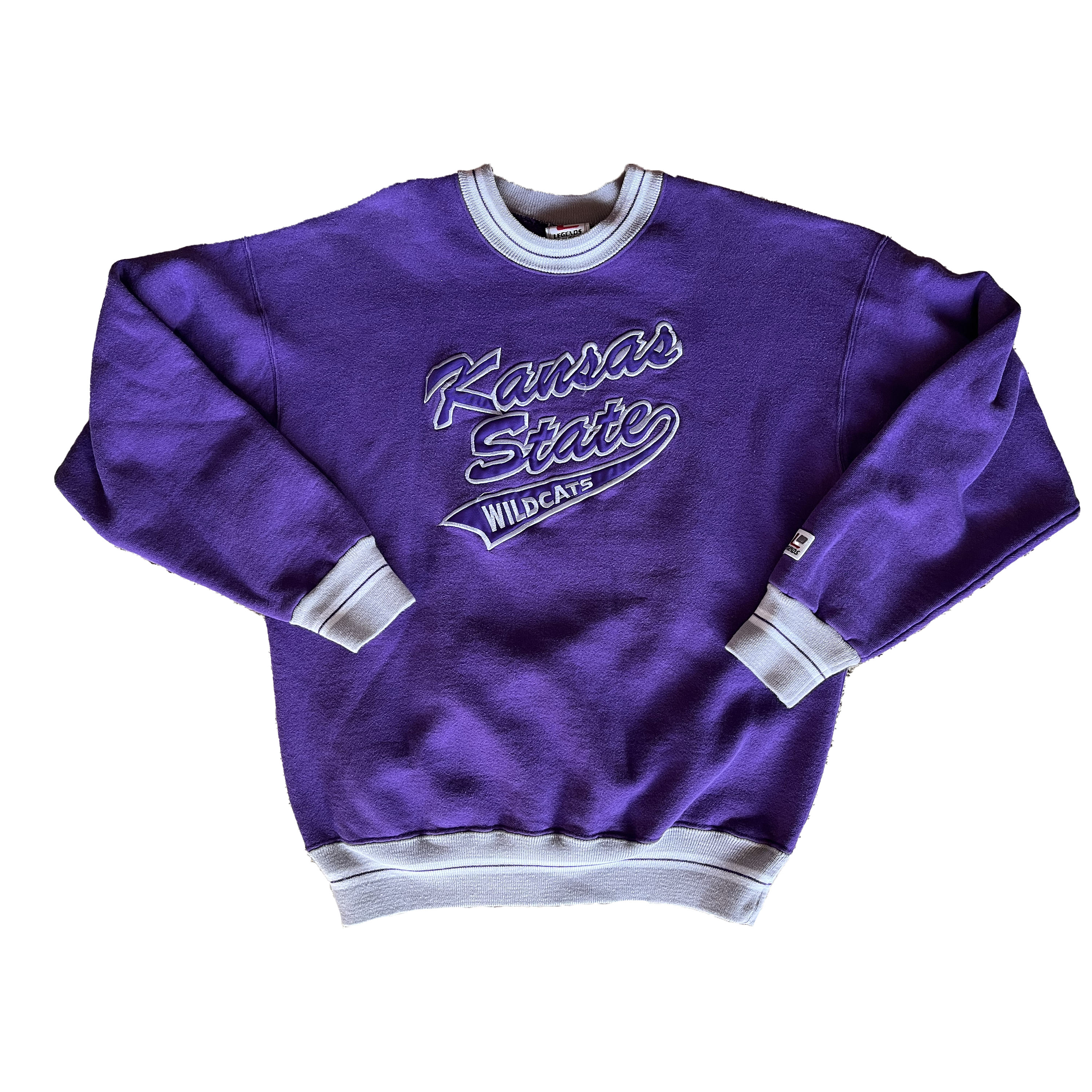 WESTSIDE STOREY VINTAGE | VINTAGE 90S KANSAS STATE LEGENDS SCRIPT SWEATSHIRT - Westside Storey