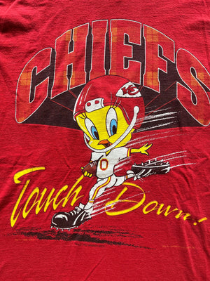 WESTSIDE STOREY VINTAGE | VINTAGE 90S TWEETY BIRD CHIEFS TEE - Westside Storey