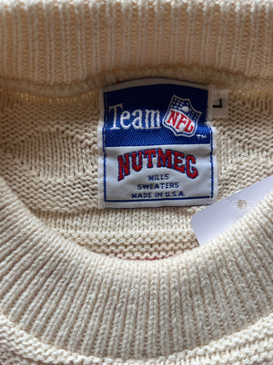WESTSIDE STOREY VINTAGE | VINTAGE 90S NUTMEG KC CHIEFS KNIT SWEATER - Westside Storey