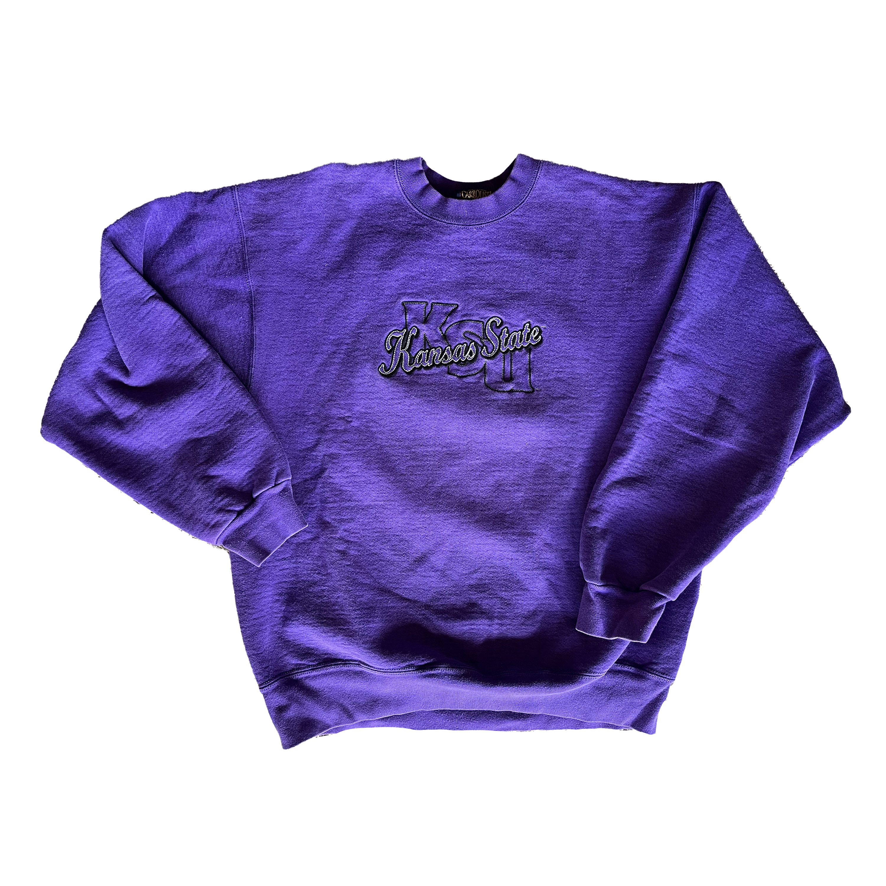 WESTSIDE STOREY VINTAGE | VINTAGE 90S KANSAS STATE THICK EMBROIDERED SWEATSHIRT - Westside Storey