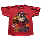 WESTSIDE STOREY VINTAGE | VINTAGE 90S DOUBLE SIDED TAZ & BUGS BUNNY FOE CHIEFS TEE - Westside Storey