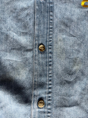 WESTSIDE STOREY VINTAGE | VINTAGE 90S CHIEFS DENIM CHAMBRAY BUTTON DOWN - Westside Storey