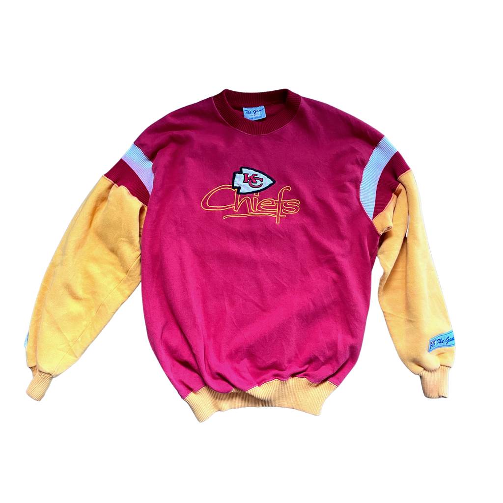 WESTSIDE STOREY VINTAGE | VINTAGE CHIEFS 90S THE GAME COLOR BLOCK SWEATSHIRT - Westside Storey