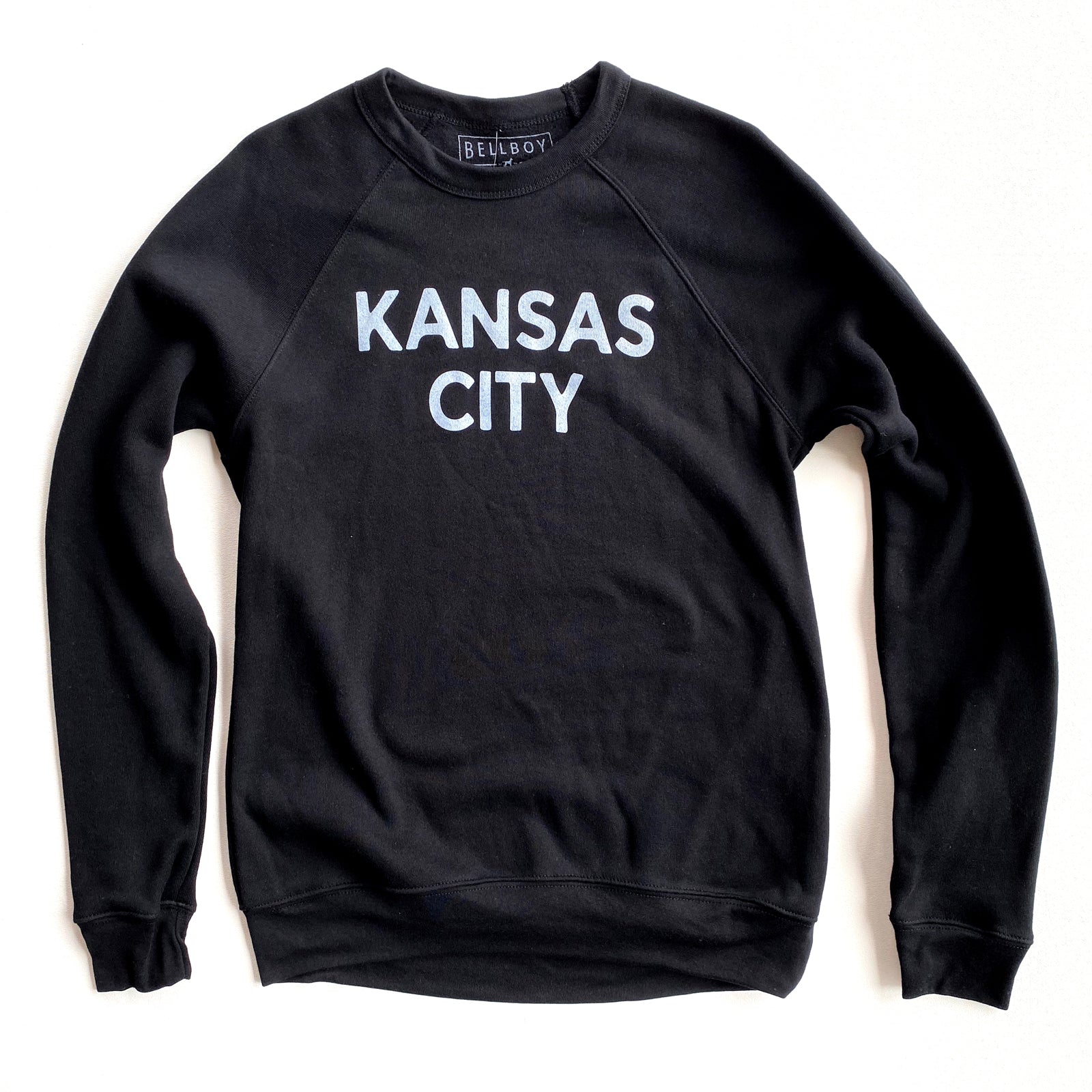 BELLBOY | SIMPLE KANSAS CITY SWEATSHIRT - BLACK - Westside Storey