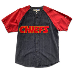 Vintage 90's Mirage Kansas City Chiefs Baseball Jersey Mens 2XL  Embroidered