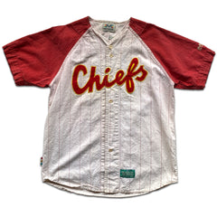 WESTSIDE STOREY VINTAGE | VINTAGE 90S CHIEFS RARE MIRAGE BASEBALL JERSEY XXL