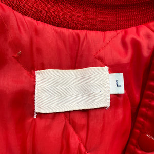 WESTSIDE STOREY VINTAGE | BLANK TAG LOCKER LINE SATIN KC CHIEFS SPELL-OUT JACKET - Westside Storey