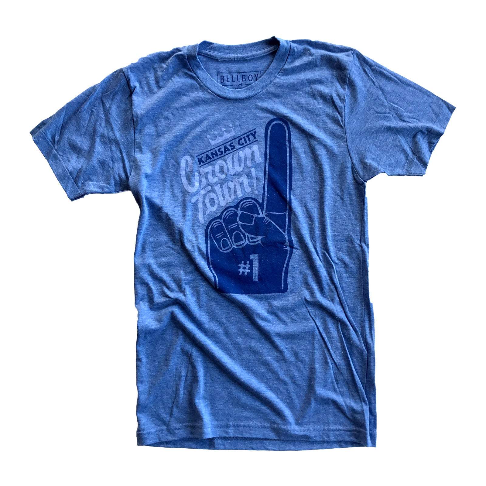 BELLBOY | CROWN TOWN T-SHIRT - HEATHER BLUE Bellboy Apparel