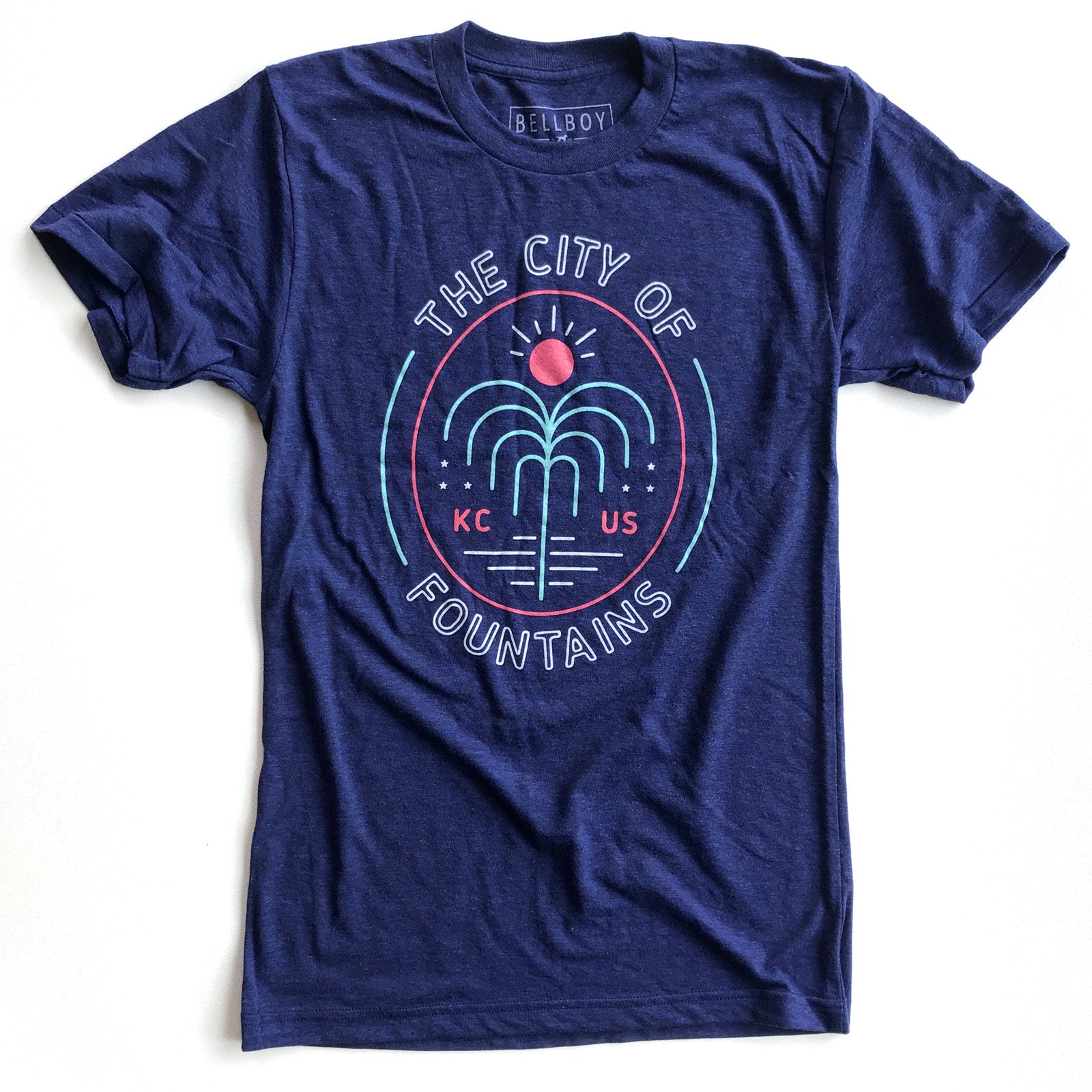 BELLBOY | KC FOUNTAIN T-SHIRT - VINTAGE NAVY - Westside Storey