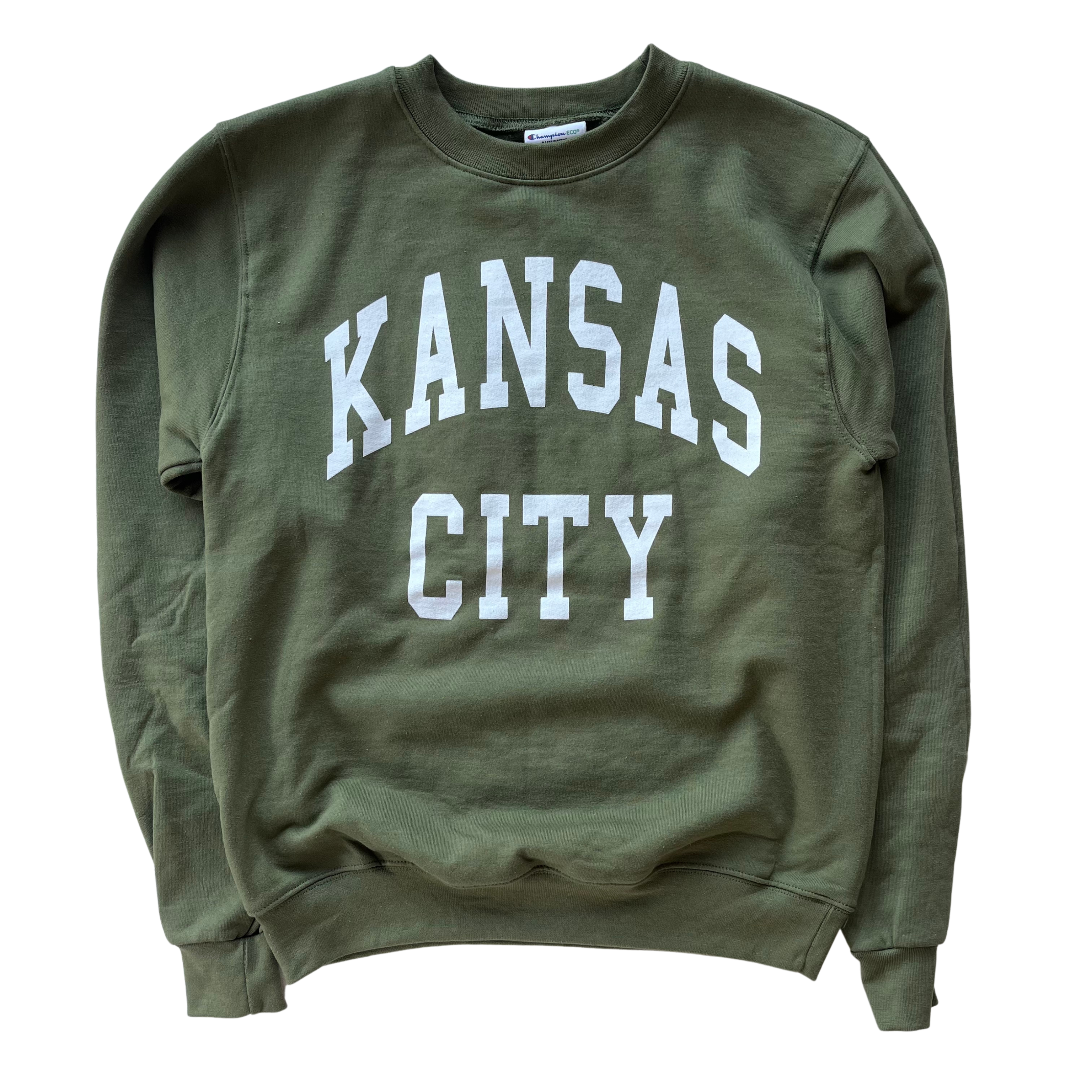 1KC | THE VINTAGE CREW FLEECE - OLIVE - Westside Storey