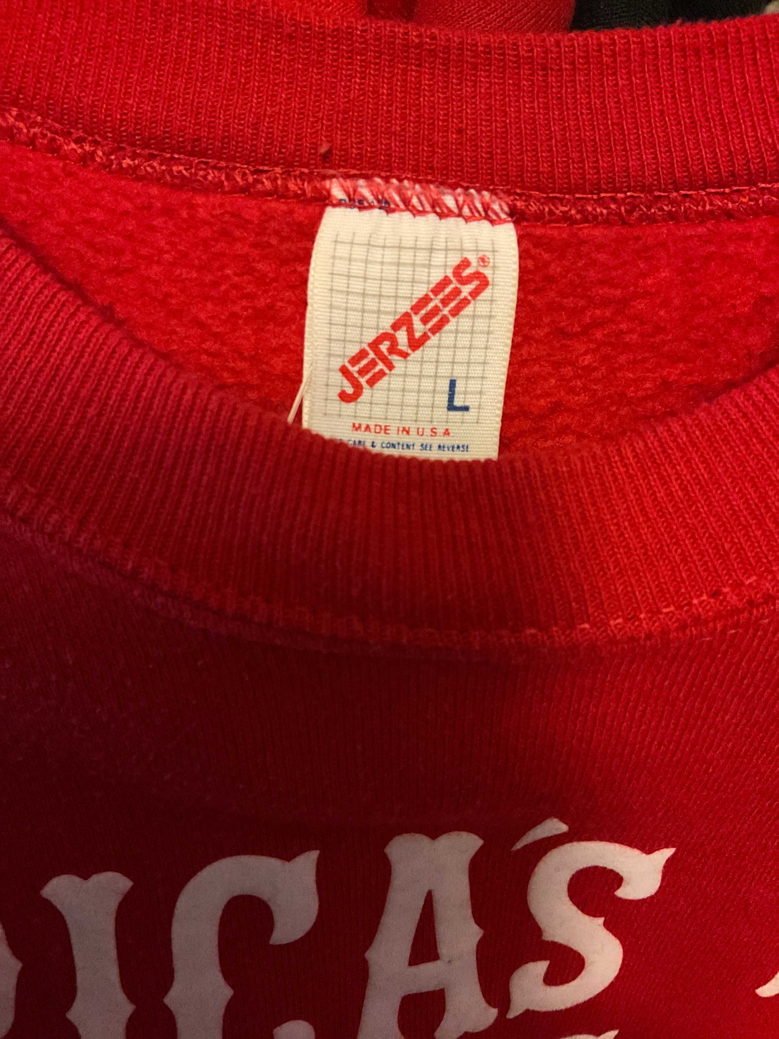 WESTSIDE STOREY VINTAGE | VINTAGE 80-90'S AMERICAS TEAM KC CHIEFS SWEATSHIRT - Westside Storey