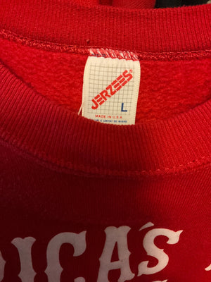 WESTSIDE STOREY VINTAGE | VINTAGE 80-90'S AMERICAS TEAM KC CHIEFS SWEATSHIRT - Westside Storey