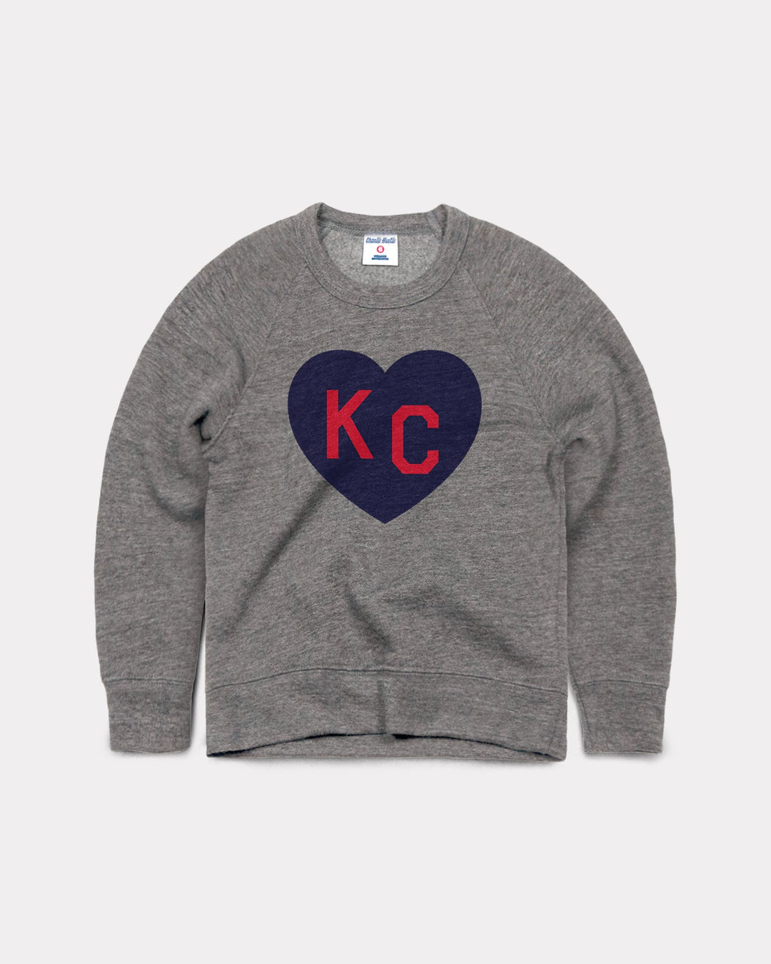 CHARLIE HUSTLE | KIDS KC HEART SWEATSHIRT- GRAY - Westside Storey