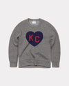 CHARLIE HUSTLE | KIDS KC HEART SWEATSHIRT- GRAY