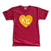 CHARLIE HUSTLE | KIDS KC HEART - RED/GOLD
