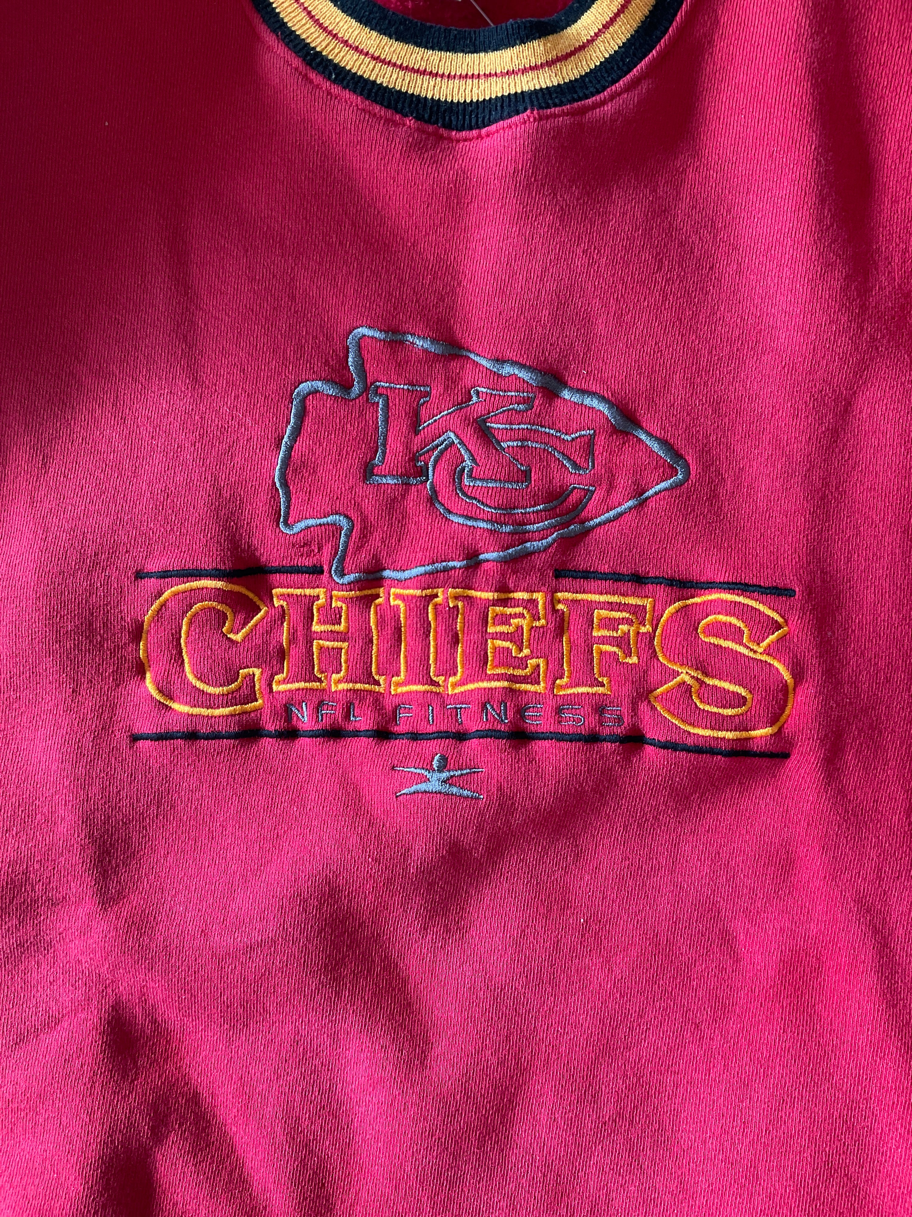 WESTSIDE STOREY VINTAGE | VINTAGE 90'S LEGENDS NFL FITNESS CHIEFS SWEATSHIRT - Westside Storey