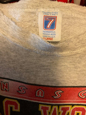WESTSIDE STOREY VINTAGE | VINTAGE 1994 KC WOLF CHIEFS FRONT & BACK SWEATSHIRT - Westside Storey