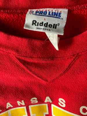 WESTSIDE STOREY VINTAGE | VINTAGE 90'S PROLINE RIDDELL CHIEFS SWEATSHIRT - Westside Storey