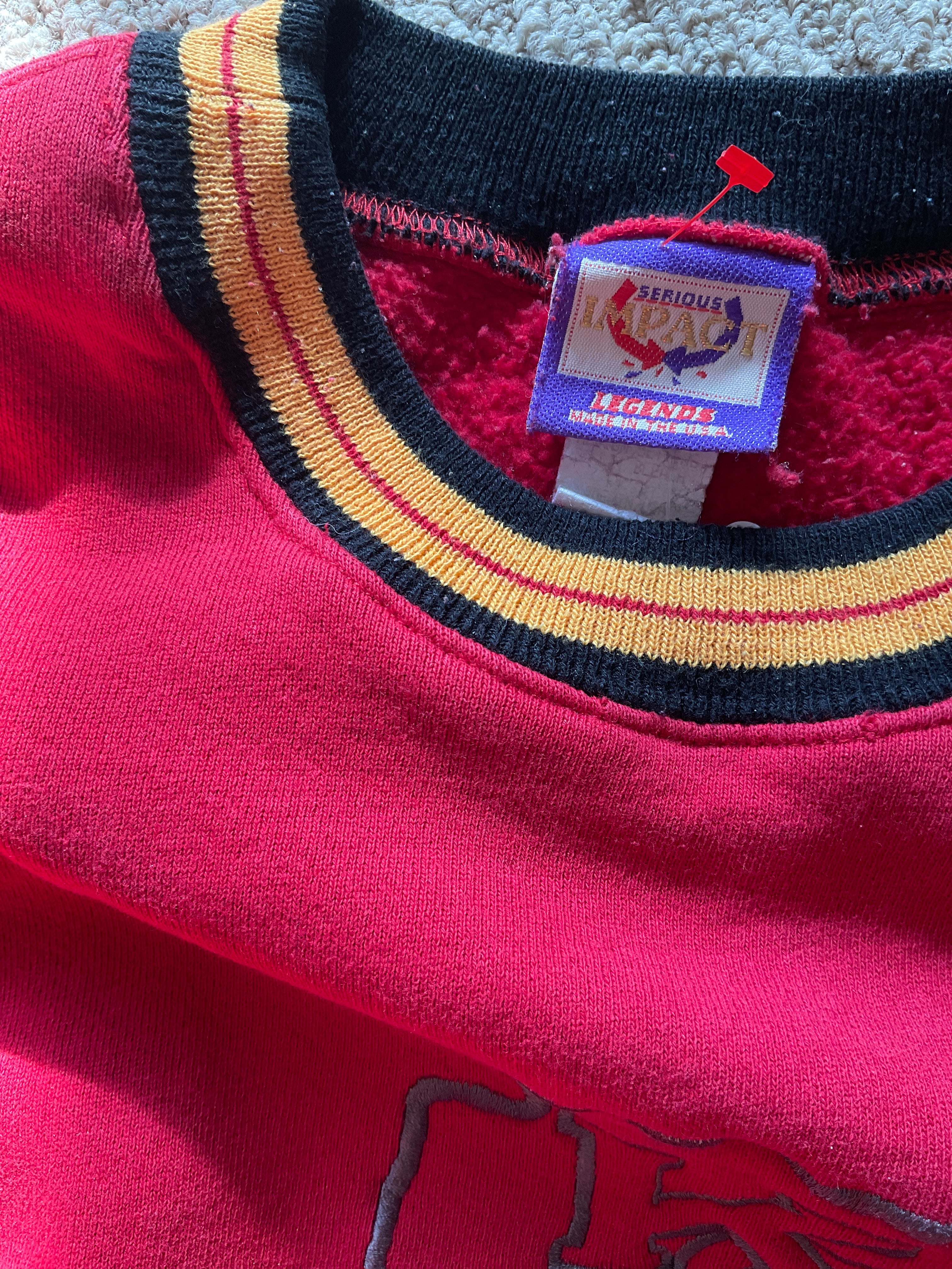 WESTSIDE STOREY VINTAGE | VINTAGE 90'S LEGENDS NFL FITNESS CHIEFS SWEATSHIRT - Westside Storey
