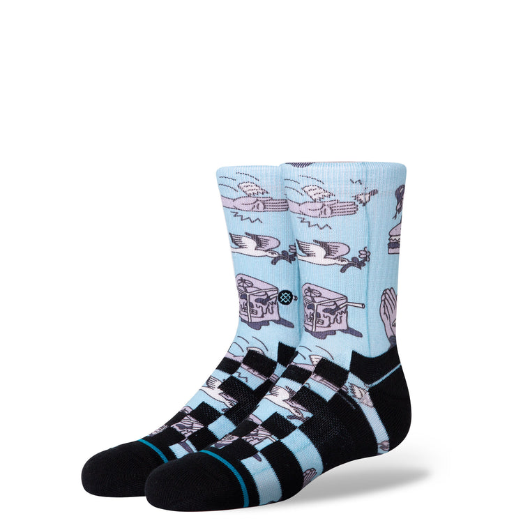 STANCE | SNAKE BURGER KIDS - LIGHT BLUE
