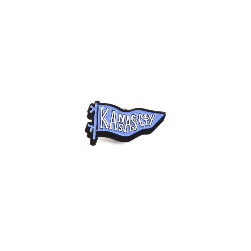 BELLBOY | KC PENNANT ENAMEL PIN - LIGHT BLUE Bellboy Apparel