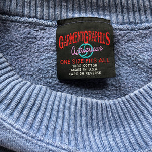 WESTSIDE STOREY VINTAGE | VINTAGE 1994 RARE BLUE BUGS BUNNY LOONEY TUNES CHIEFS SWEATSHIRT - Westside Storey