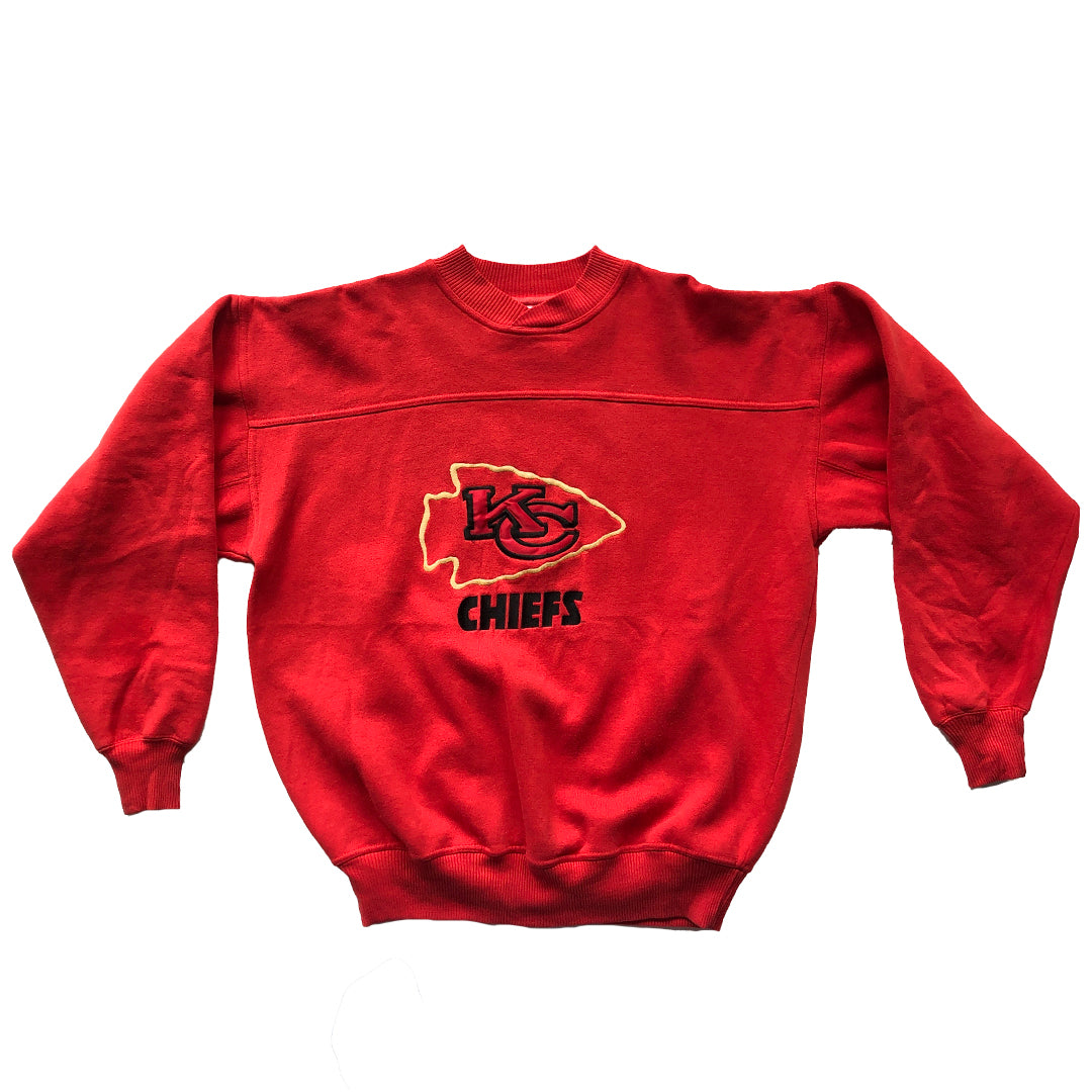 WESTSIDE STOREY VINTAGE | VINTAGE 90'S THICK EMBROIDERED CHIEFS SWEATSHIRT - Westside Storey