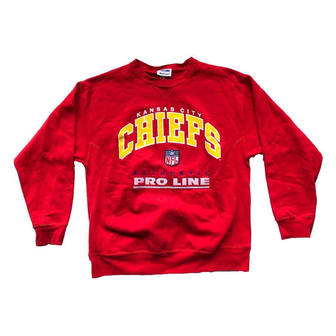 WESTSIDE STOREY VINTAGE | VINTAGE 90'S PROLINE RIDDELL CHIEFS SWEATSHIRT - Westside Storey