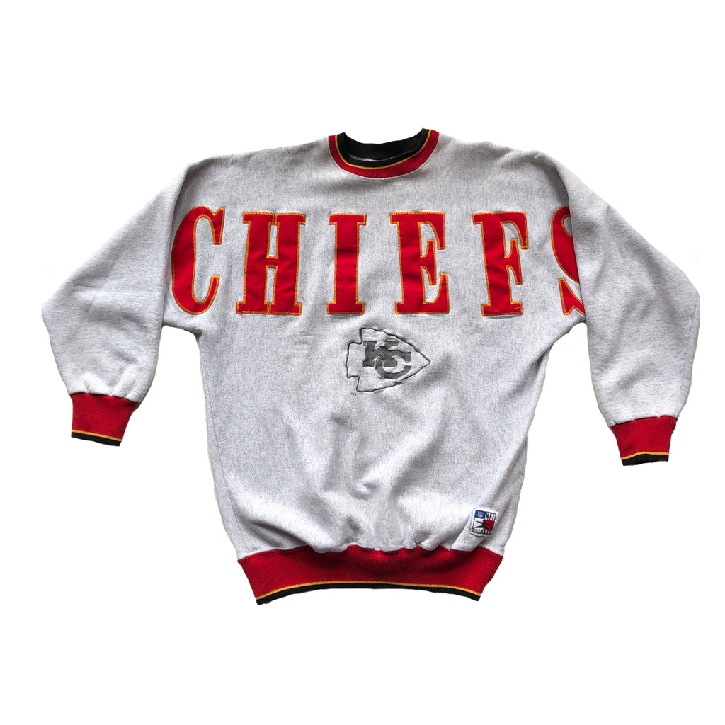 WESTSIDE STOREY VINTAGE | VINTAGE 90'S LEGENDS CHIEFS BIG SPELL OUT STITCHED SWEATSHIRT - Westside Storey