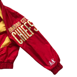 WESTSIDE STOREY VINTAGE | VINTAGE 90'S LOGO ATHLETIC SHARKTOOTH CHEIFS PRO-LINE WINDBREAKER JACKET - Westside Storey