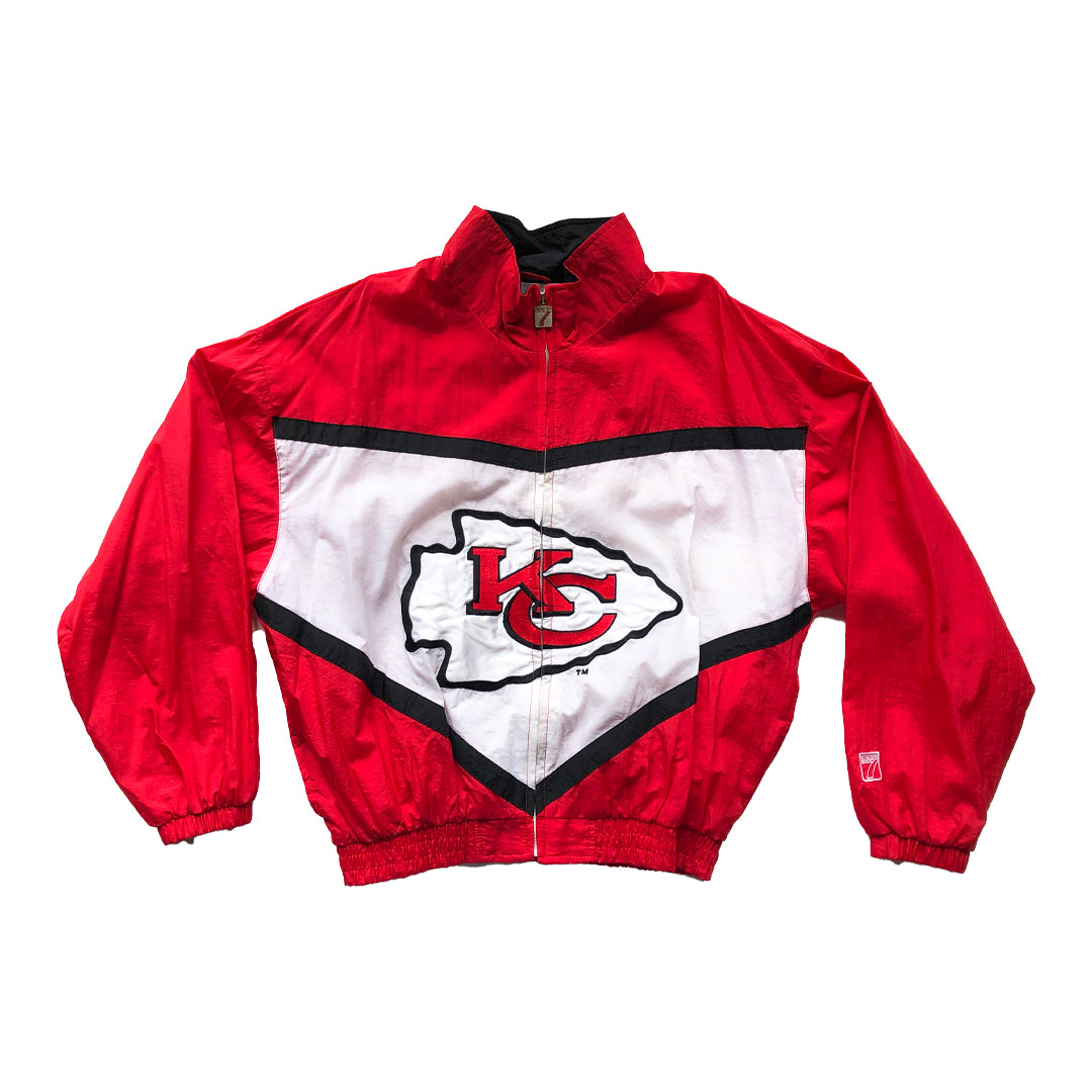 WESTSIDE STOREY VINTAGE | VINTAGE 90'S LOGO 7 CHIEFS BIG LOGO WINDBREAKER JACKET - Westside Storey