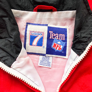 WESTSIDE STOREY VINTAGE | VINTAGE 90'S LOGO 7 CHIEFS BIG LOGO WINDBREAKER JACKET - Westside Storey