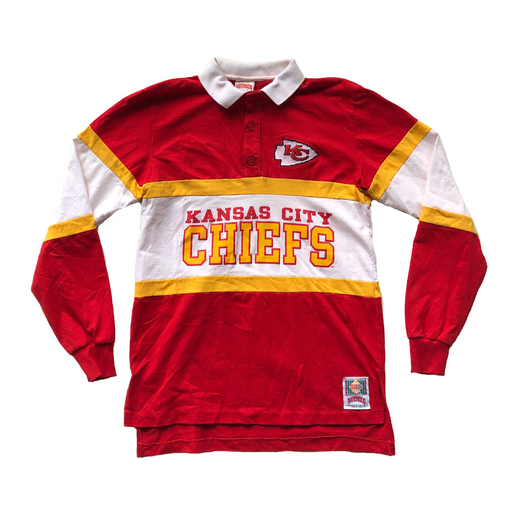 WESTSIDE STOREY VINTAGE | VINTAGE 90'S NUTMEG RUGBY CHIEF SHIRT - Westside Storey