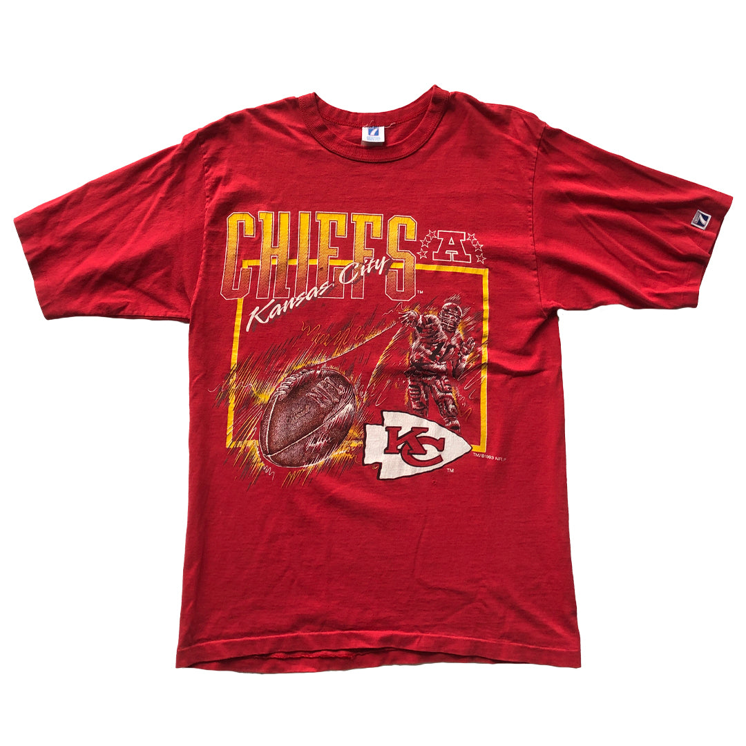 WESTSIDE STOREY VINTAGE | VINTAGE 1993 CHIEFS LOGO 7 COOL GRAPHICS T-SHIRT - Westside Storey