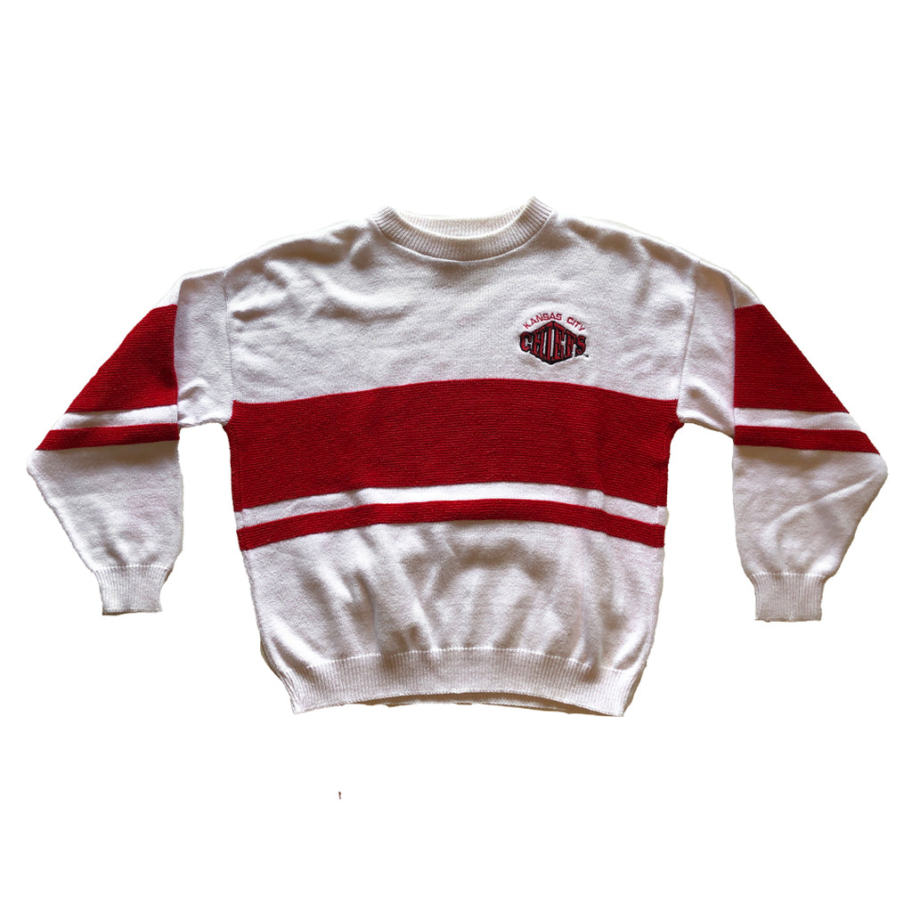 WESTSIDE STOREY VINTAGE | VINTAGE RARE NUTMEG KNIT CHIEFS SWEATER - Westside Storey
