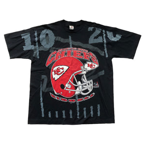 WESTSIDE STOREY VINTAGE | VINTAGE 1997 LARGE GRAPHIC CHIEFS RIDDELL SHIRT - Westside Storey