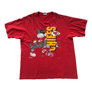 WESTSIDE STOREY VINTAGE | VINTAGE 90'S KC WOLF CHIEFS T-SHIRT - Westside Storey