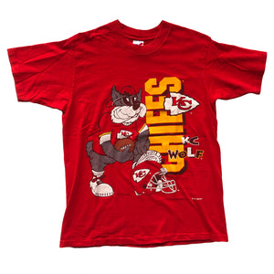 WESTSIDE STOREY VINTAGE | VINTAGE 1993 KC WOLF CHIEFS T-SHIRT - Westside Storey