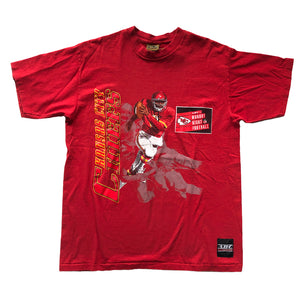 WESTSIDE STOREY VINTAGE | VINTAGE 90'S NUTMEG MNF CHIEFS CARICATURE T-SHORT - Westside Storey