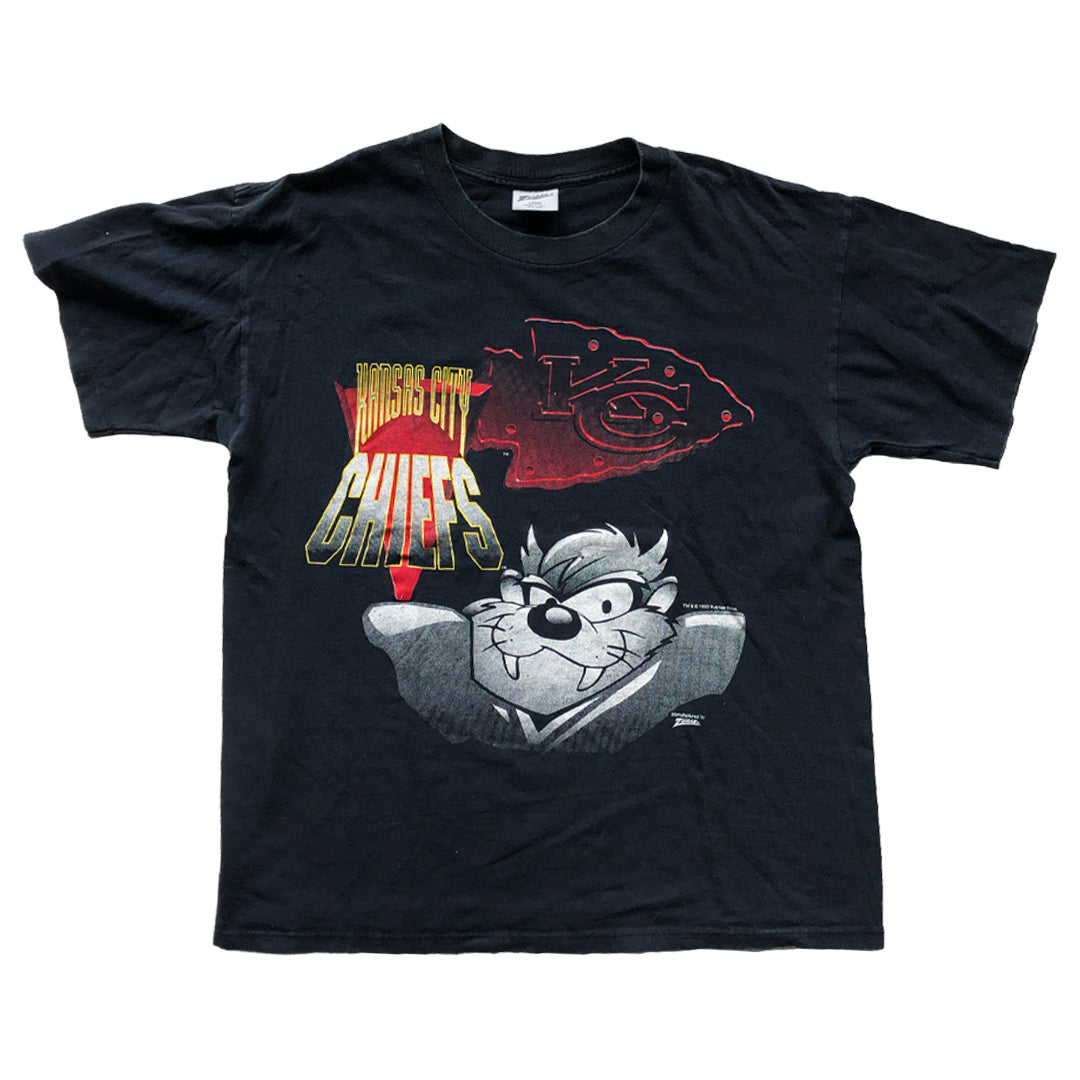 WESTSIDE STOREY VINTAGE | VINTAGE 1993 ZUBAZ TAZ CHIEFS TEE - Westside Storey