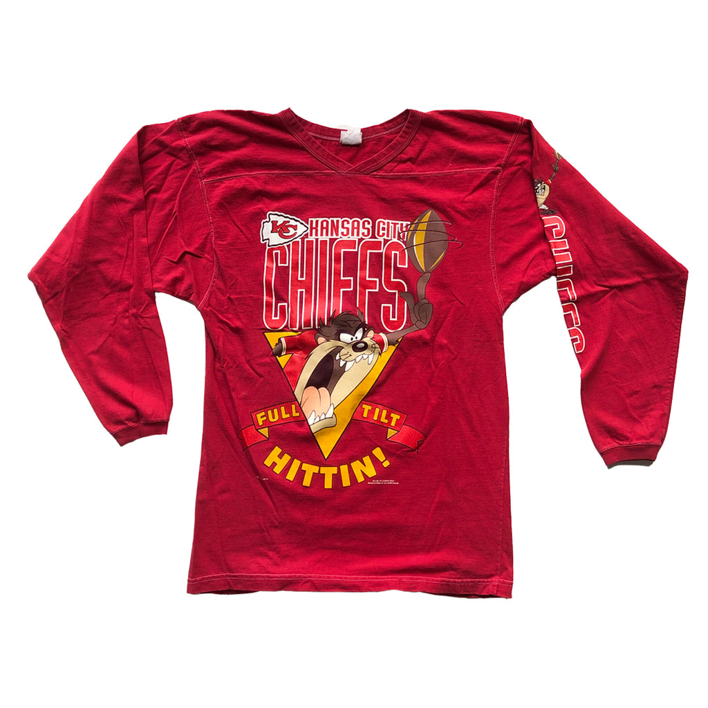 WESTSIDE STOREY VINTAGE | VINTAGE 1994 FULL TILT HITTING CHIEFS LONG SLEEVE T-SHIRT - Westside Storey