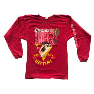 WESTSIDE STOREY VINTAGE | VINTAGE 1994 FULL TILT HITTING CHIEFS LONG SLEEVE T-SHIRT - Westside Storey