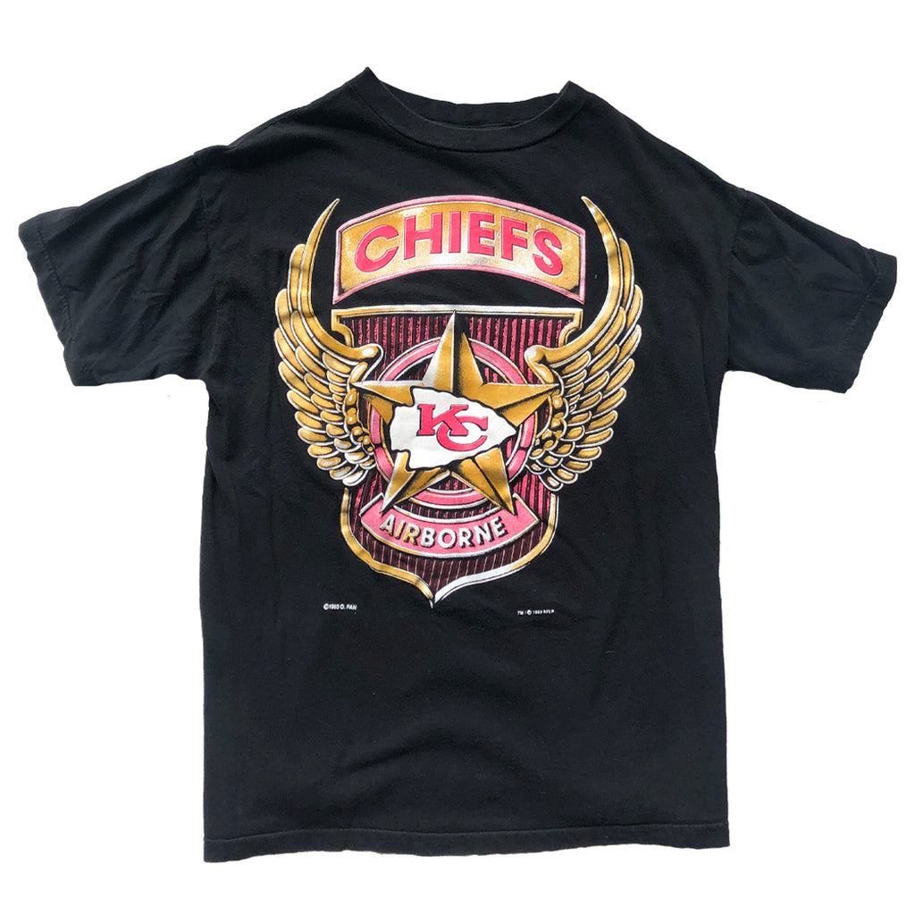 WESTSIDE STOREY VINTAGE | VINTAGE 1993 CHIEFS AIRBORNE WINGS T-SHIRT - Westside Storey