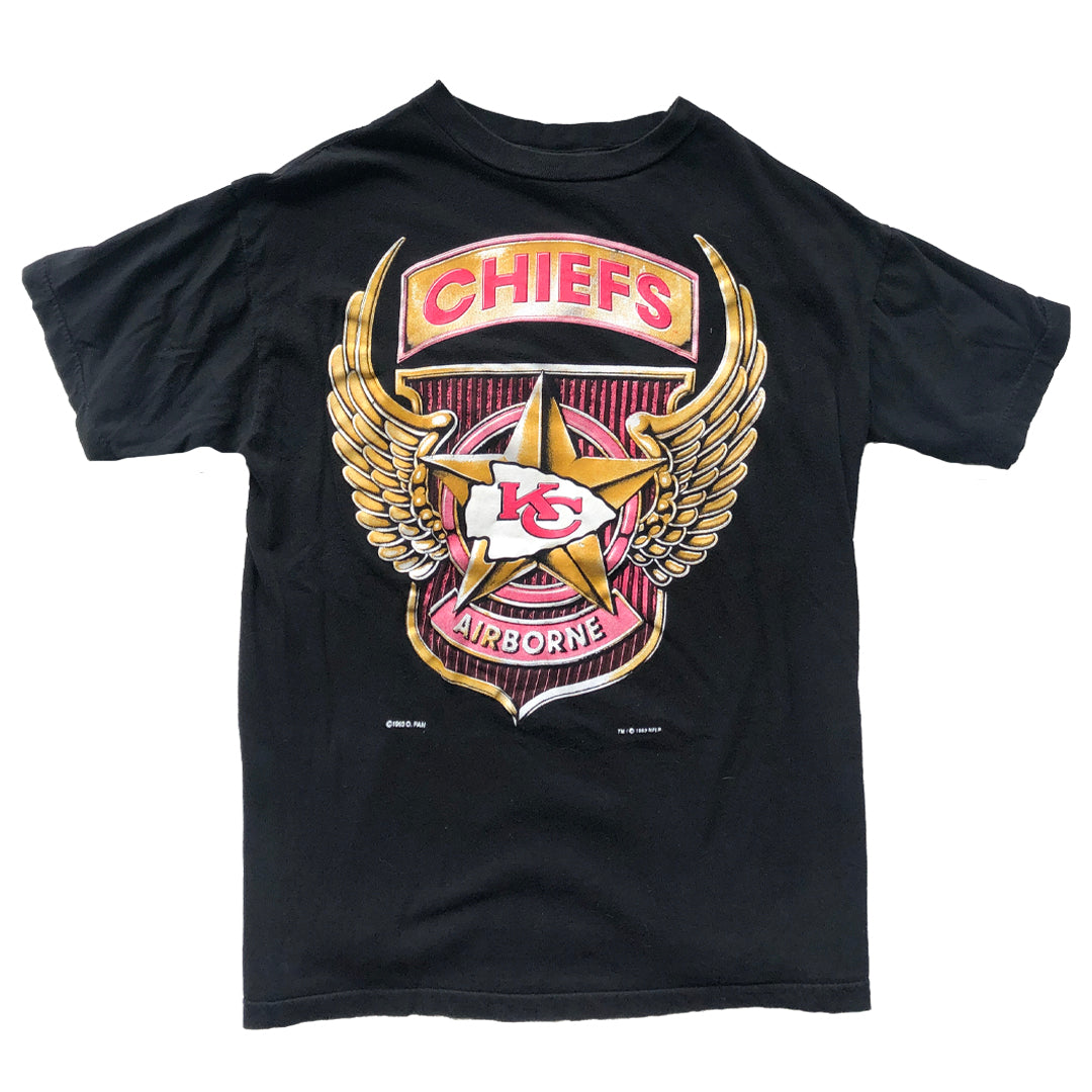 WESTSIDE STOREY VINTAGE | VINTAGE 1993 CHIEFS AIRBORNE WINGS T-SHIRT - Westside Storey
