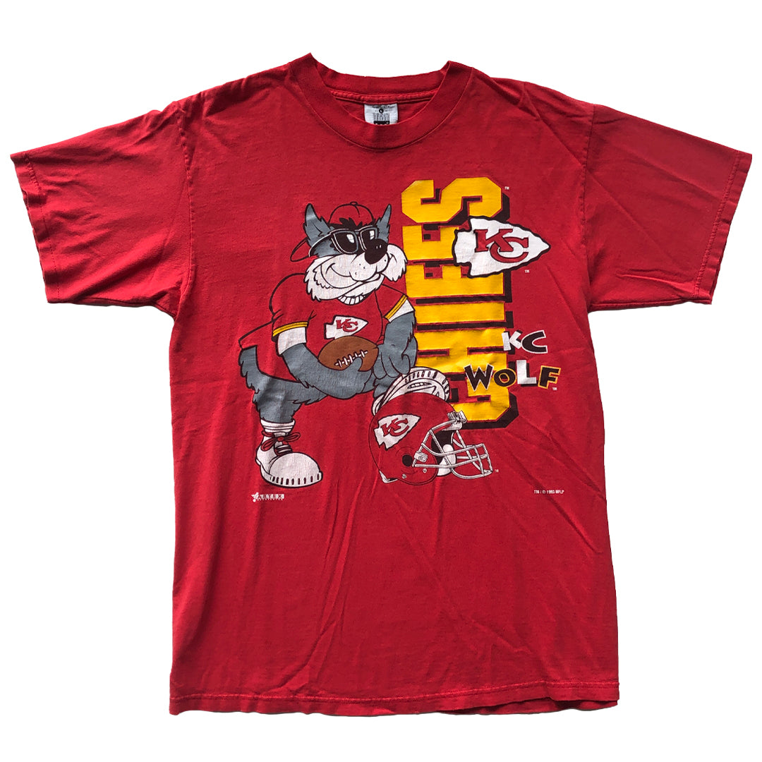WESTSIDE STOREY VINTAGE | VINTAGE 1993 KC WOLF CHIEFS T-SHIRT - Westside Storey